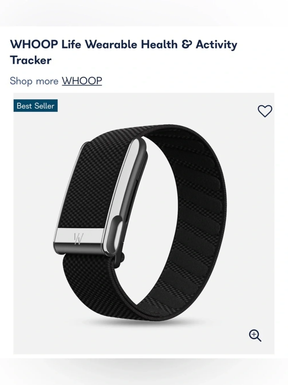 WHOOP Life Wearable Health and Activity Tracker